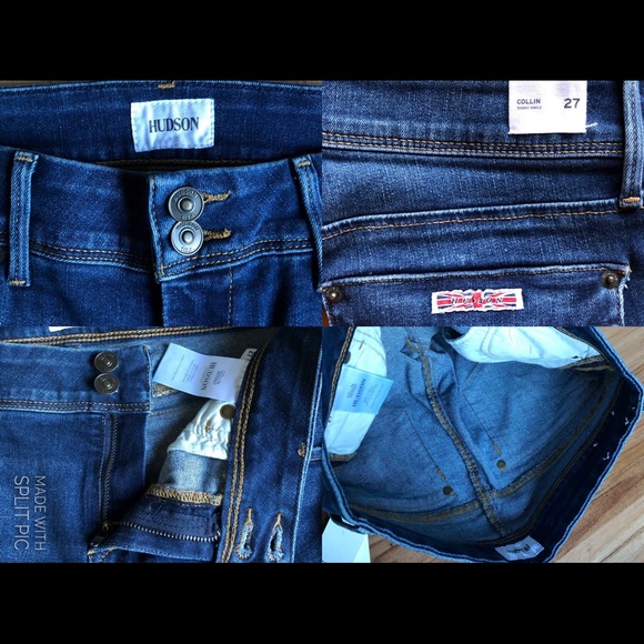 NEW HUDSON Collin Skinny Distressed Jeans Blue Size 27 Women’s - Picture 7 of 16